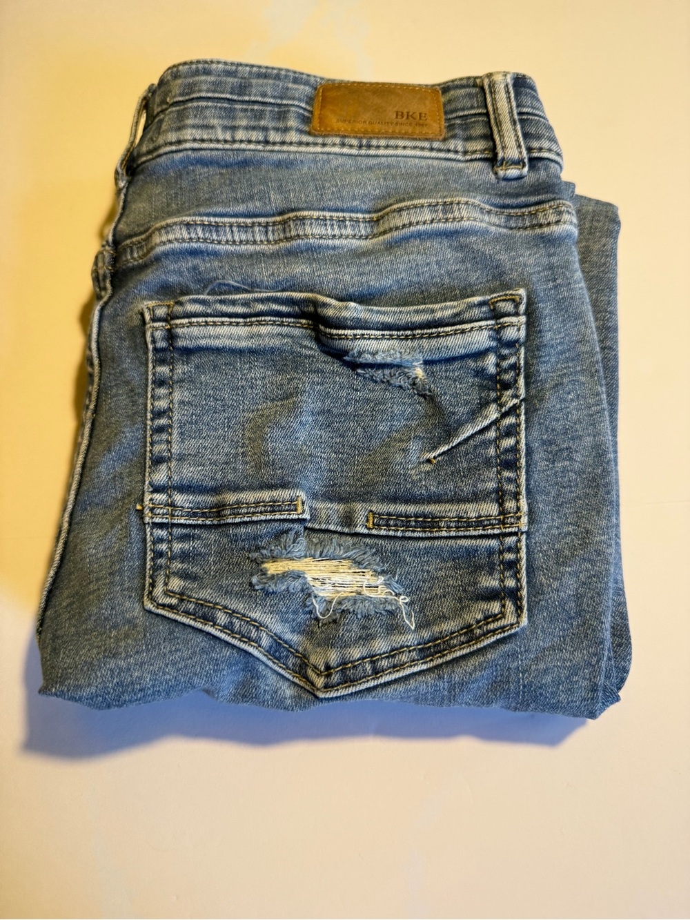 BKE Payton Universal Mid-Rise Ankle Skinny Distressed Jeans 29x27 VHTF MINT